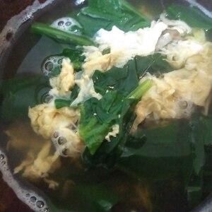 卵とほうれん草と豆腐のスープ